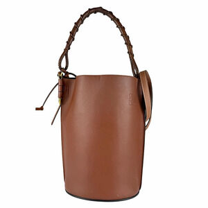 Loewe Gate Bucket Leather 2way Shoulder Bag Brown